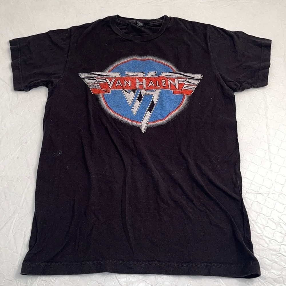 Tultex Van Halen black short sleeve crew neck logo t-shirt